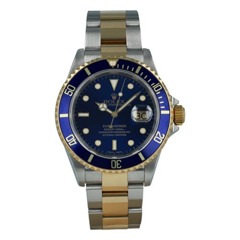 rolex submariner 16613 dial blu|pre owned rolex submariner 16613.